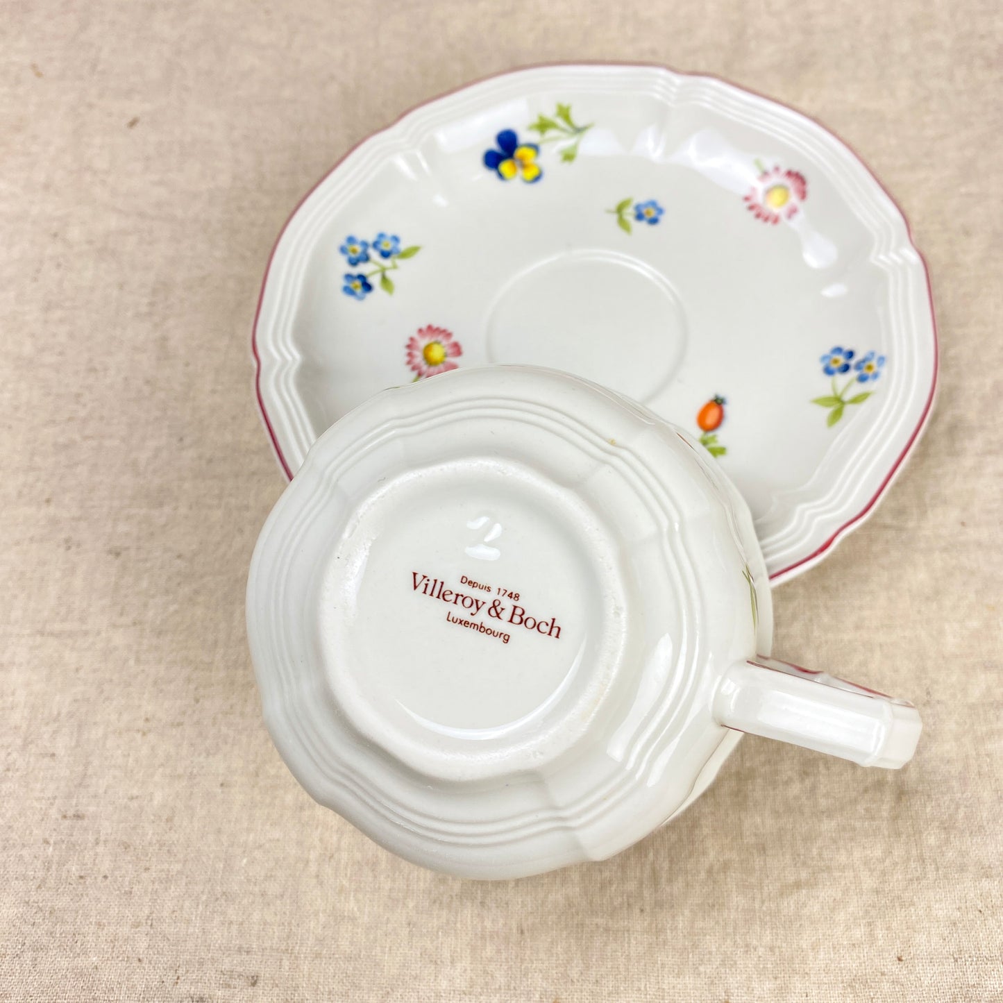 Villeroy & Boch Petit Fleur Tea Cup Saucer Set