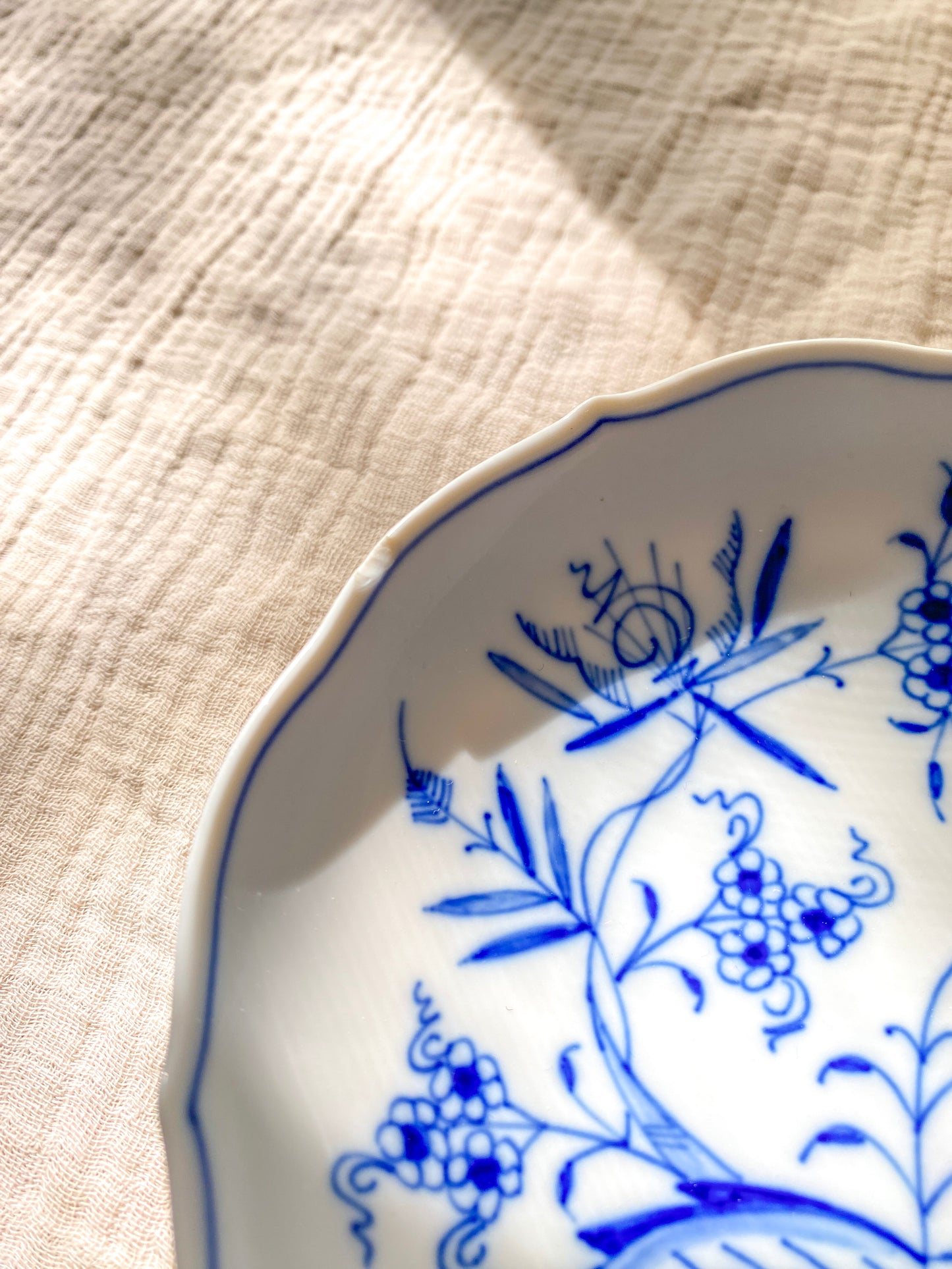 Meissen German Cobalt Blue Onion Antique Dishes