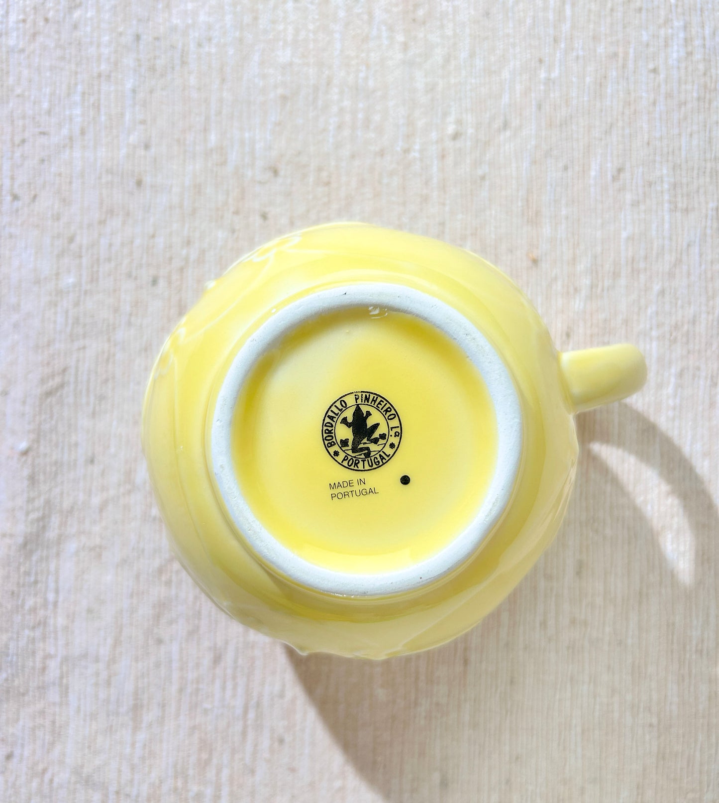 Bordallo Pinheiro Yellow Dragonfly Milk Jug Creamer