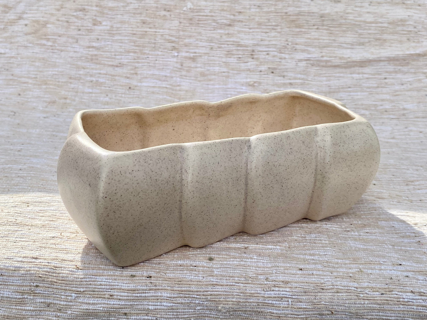 Haeger Pottery Rectangular Speckled Planter