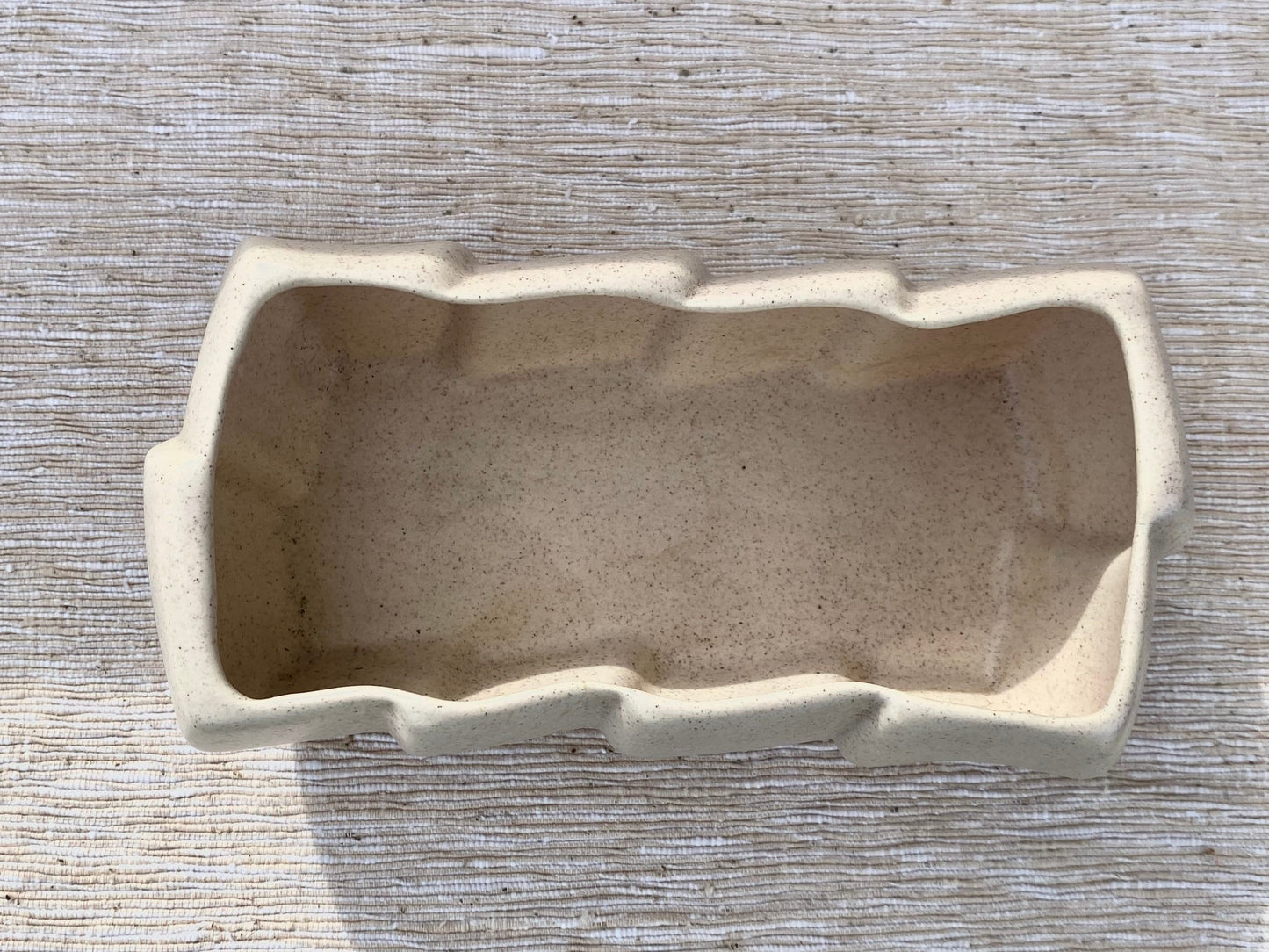 Haeger Pottery Rectangular Speckled Planter