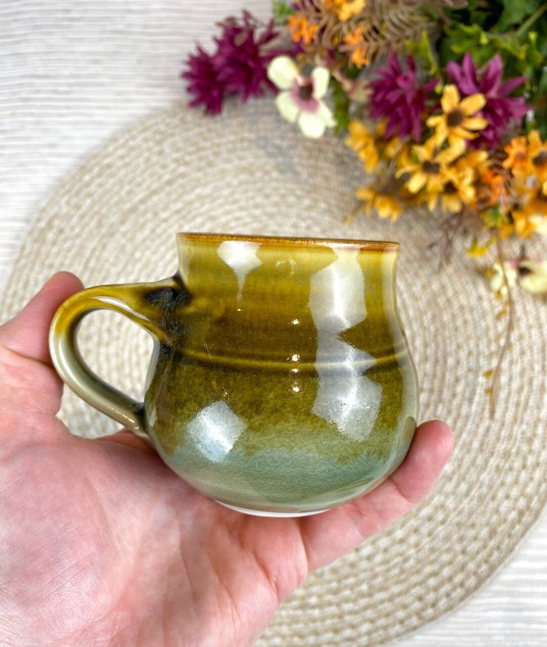 Vintage Studio Art Pottery Small Mugs by Fay Eastwood