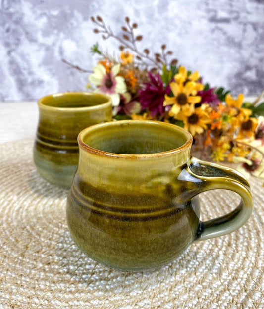 Vintage Studio Art Pottery Small Mugs by Fay Eastwood