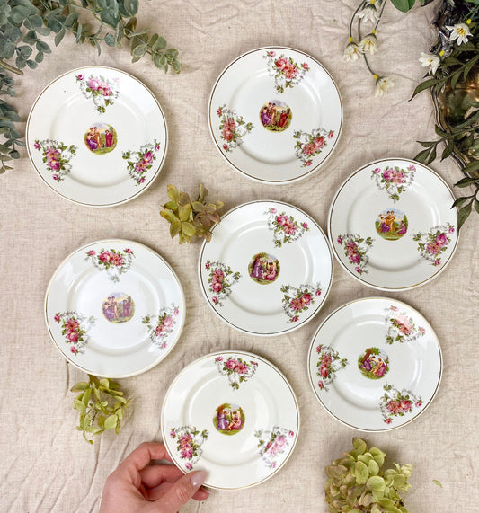 S.C. Richard Italian Porcelain Bread Plates ft. Angelica Kaufmann Antique