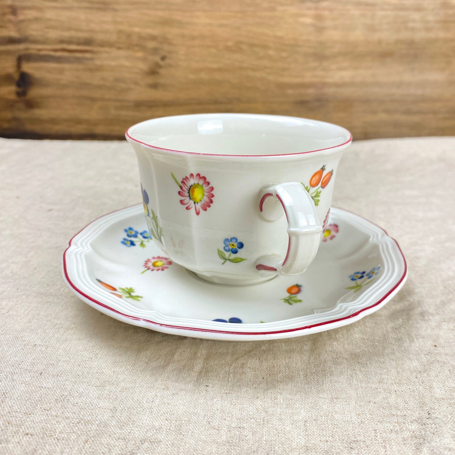 Villeroy & Boch Petit Fleur Tea Cup Saucer Set