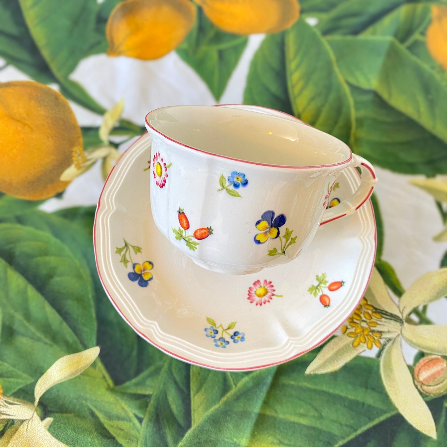 Villeroy & Boch Petit Fleur Tea Cup Saucer Set