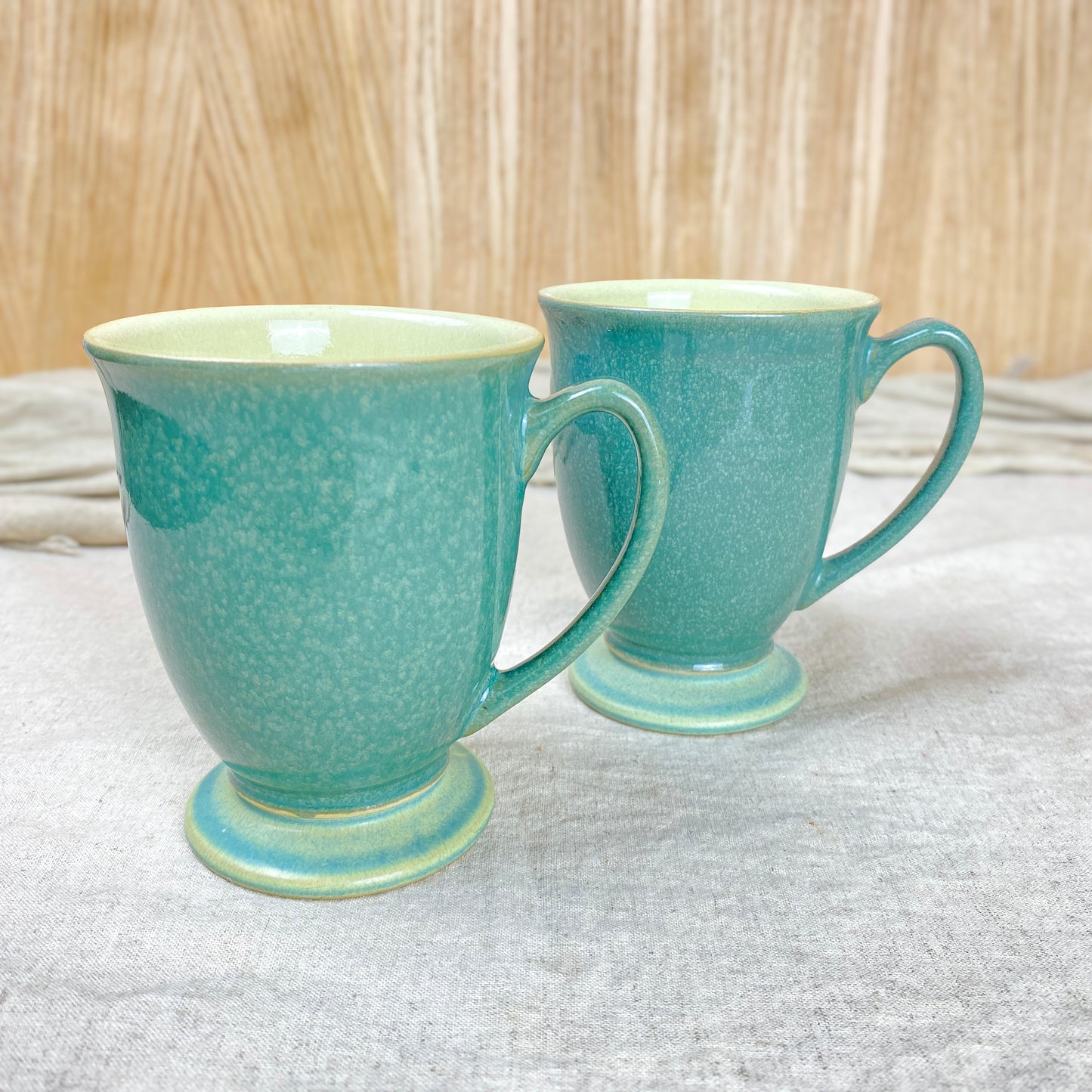 Denby Langley Calm Light Green Stoneware Mugs