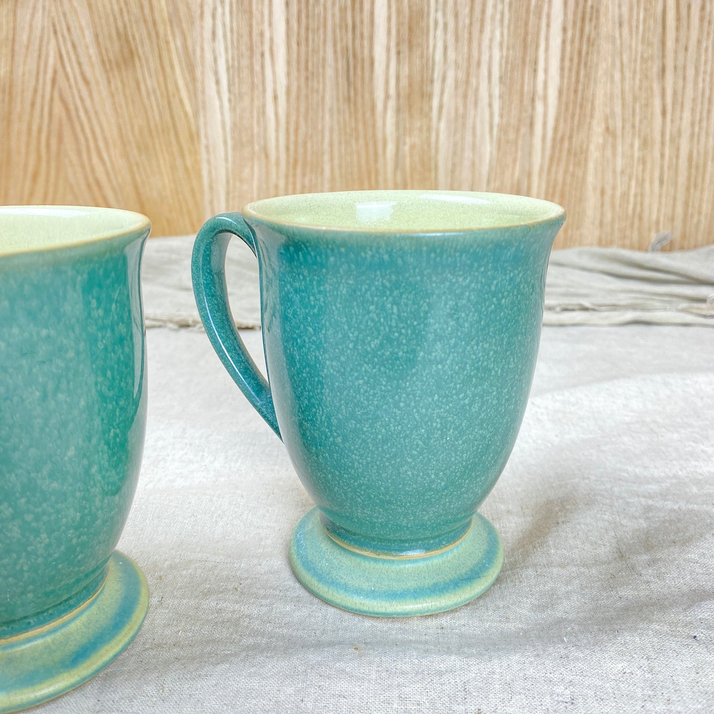 Denby Langley Calm Light Green Stoneware Mugs