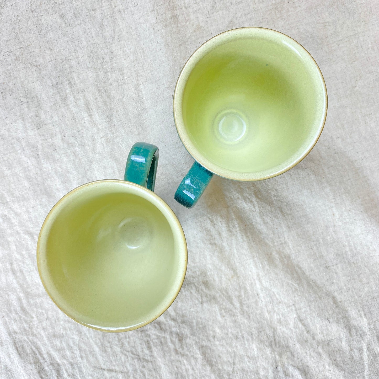 Denby Langley Calm Light Green Stoneware Mugs