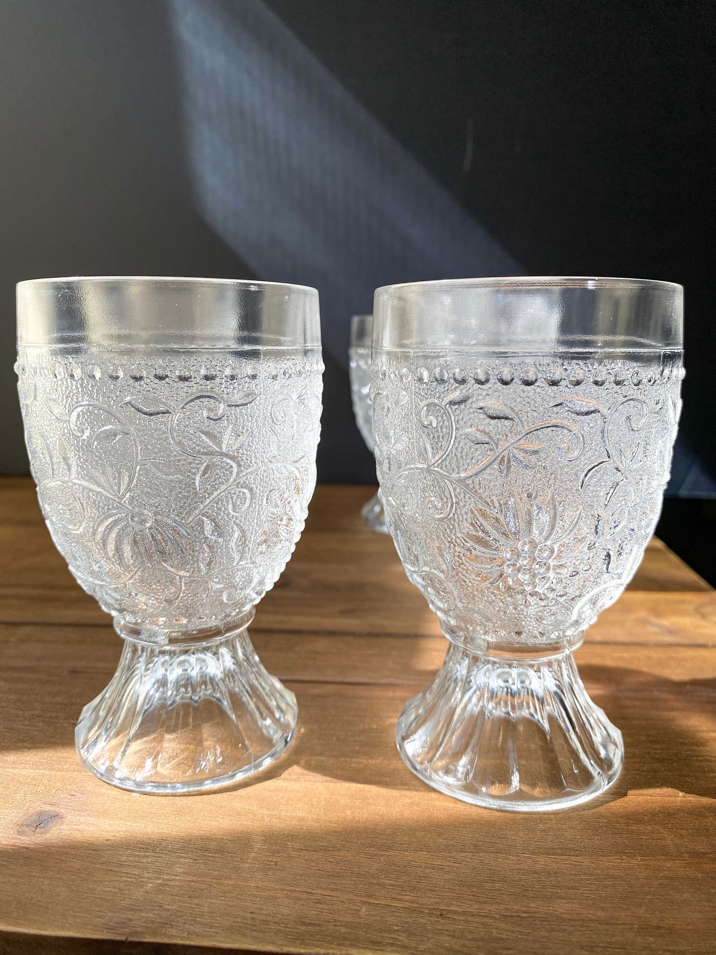 Pavel Panek Embossed Dessert Glasses Set Sklo Union Czech