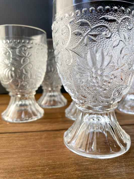 Pavel Panek Embossed Dessert Glasses Set Sklo Union Czech