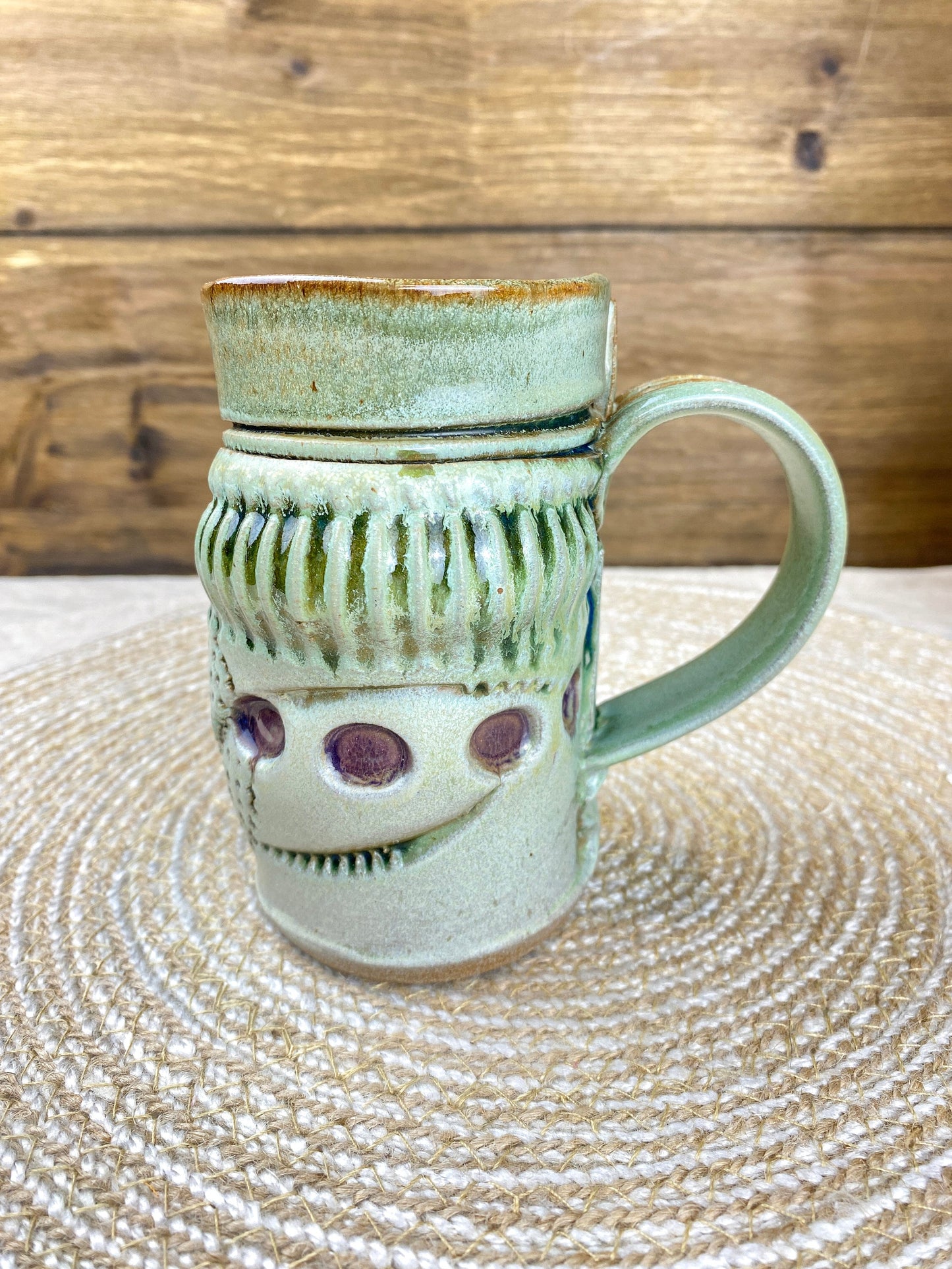 Vintage Hand Built Sandy Blain Studio Pottery Mugs