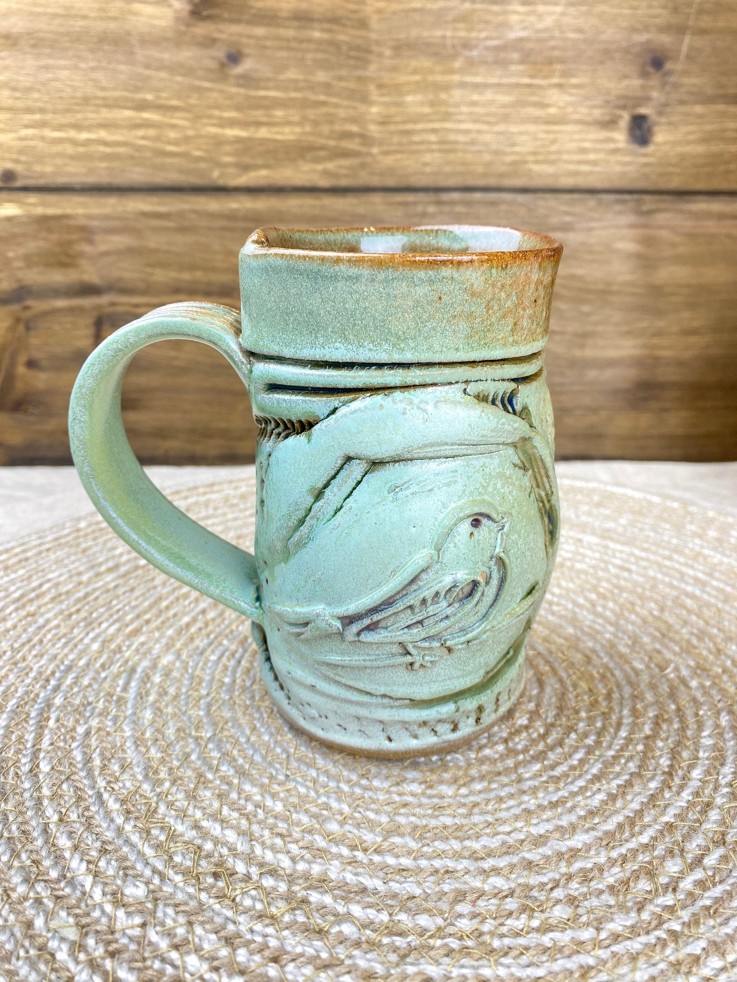 Vintage Hand Built Sandy Blain Studio Pottery Mugs