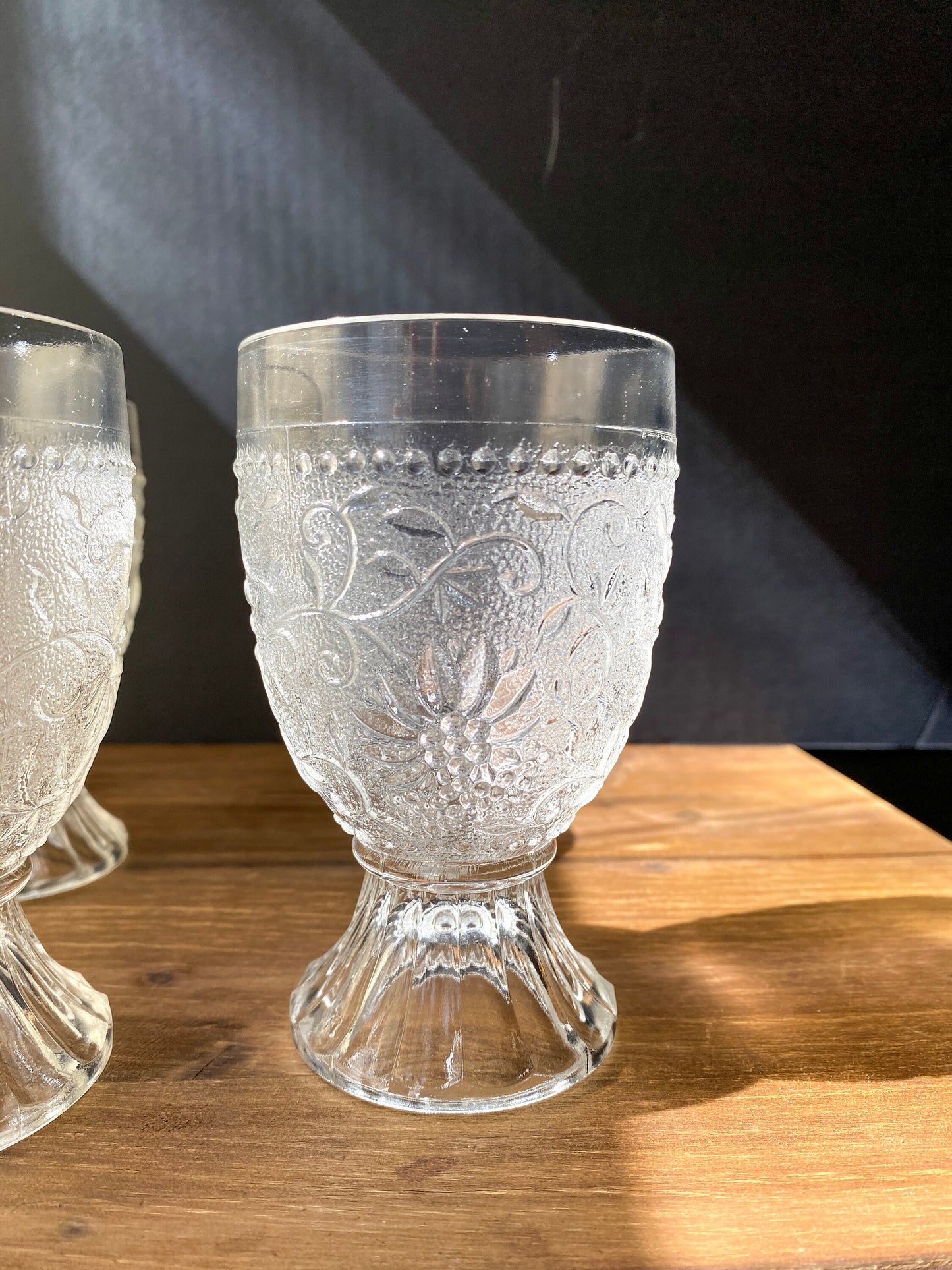 Pavel Panek Embossed Dessert Glasses Set Sklo Union Czech