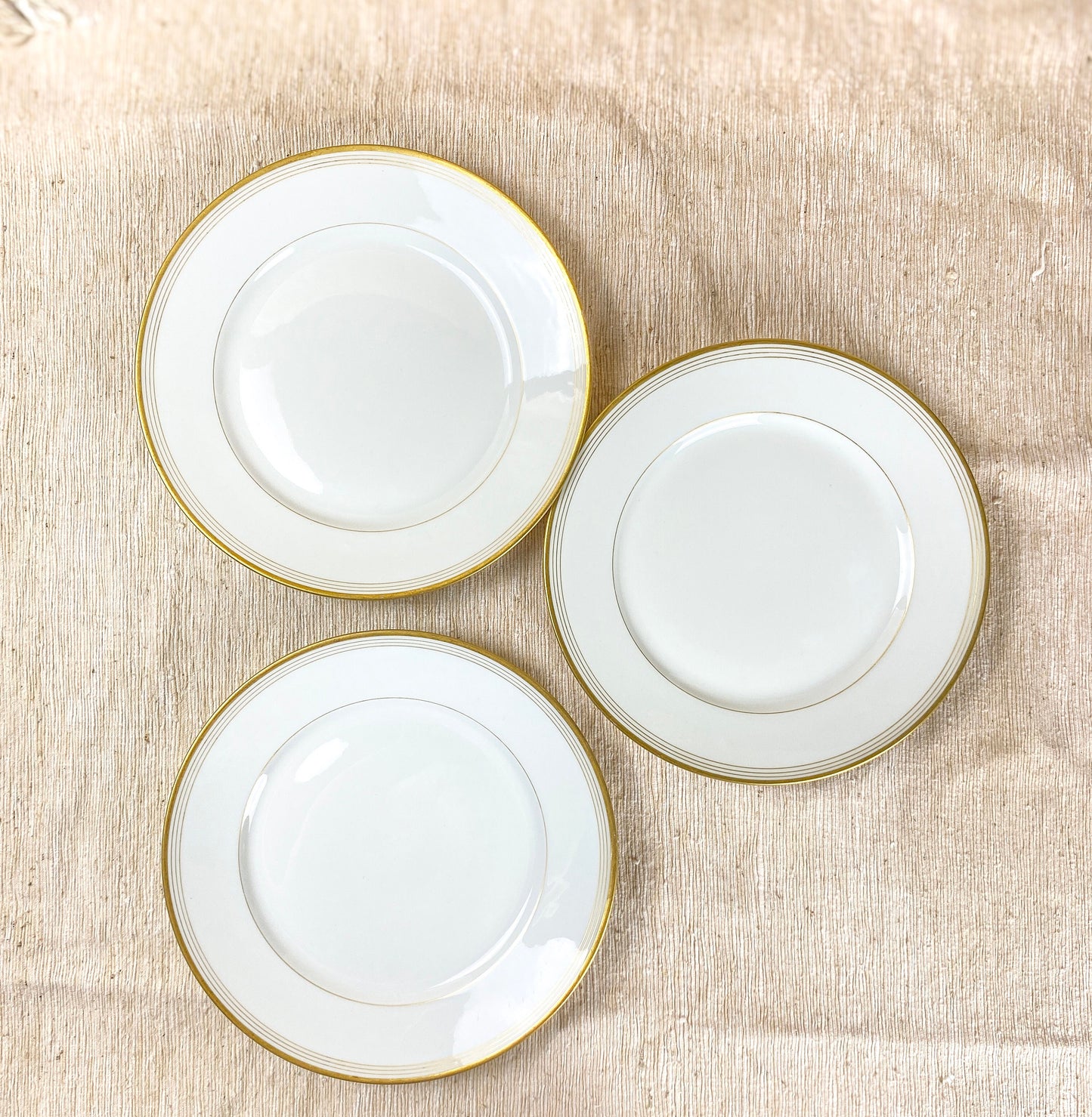 Limoges WG & Co Guerin White Antique Porcelain Plate Set