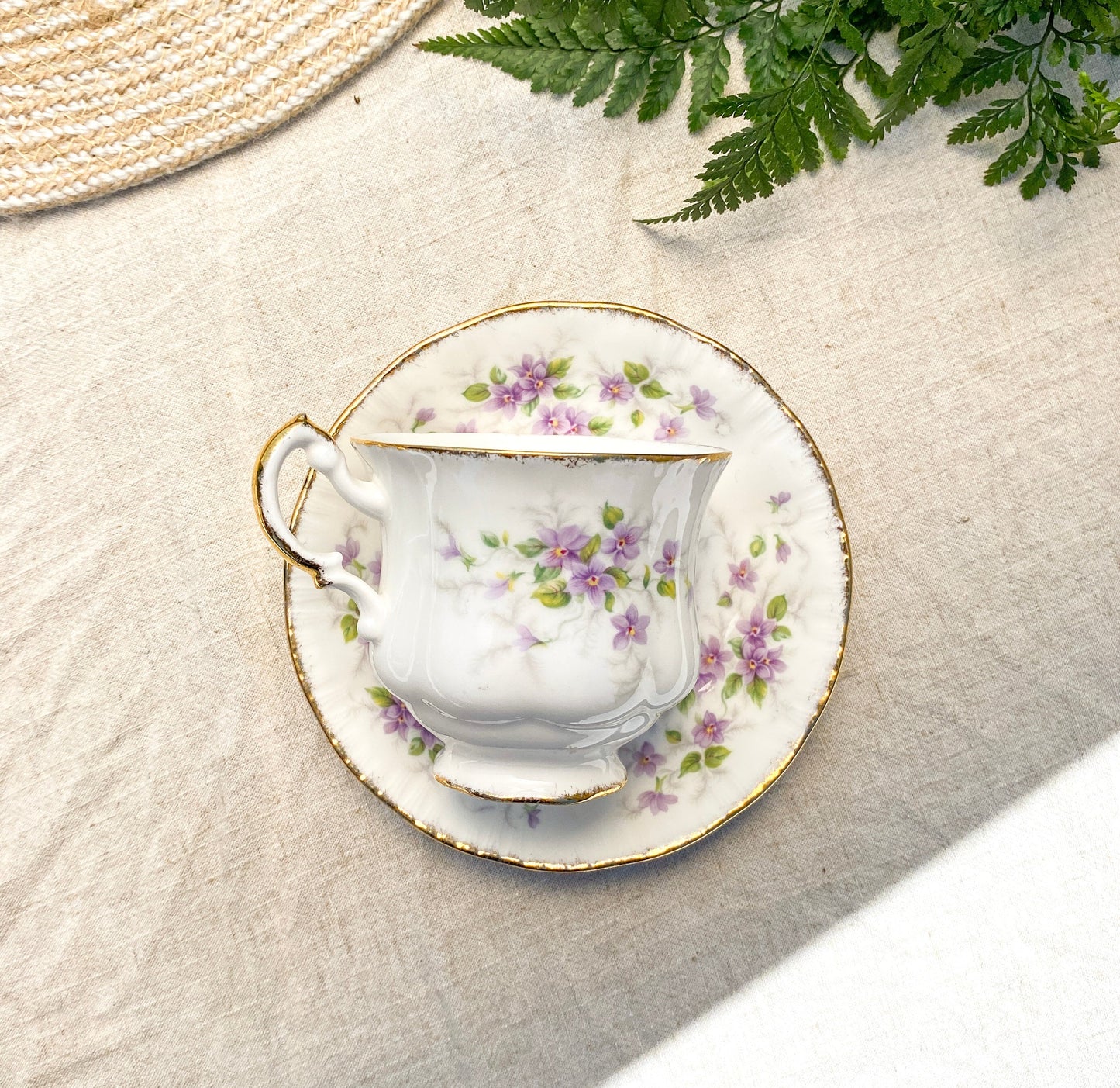 Vintage Paragon Malandi Teacup & Saucer Set English Bone China