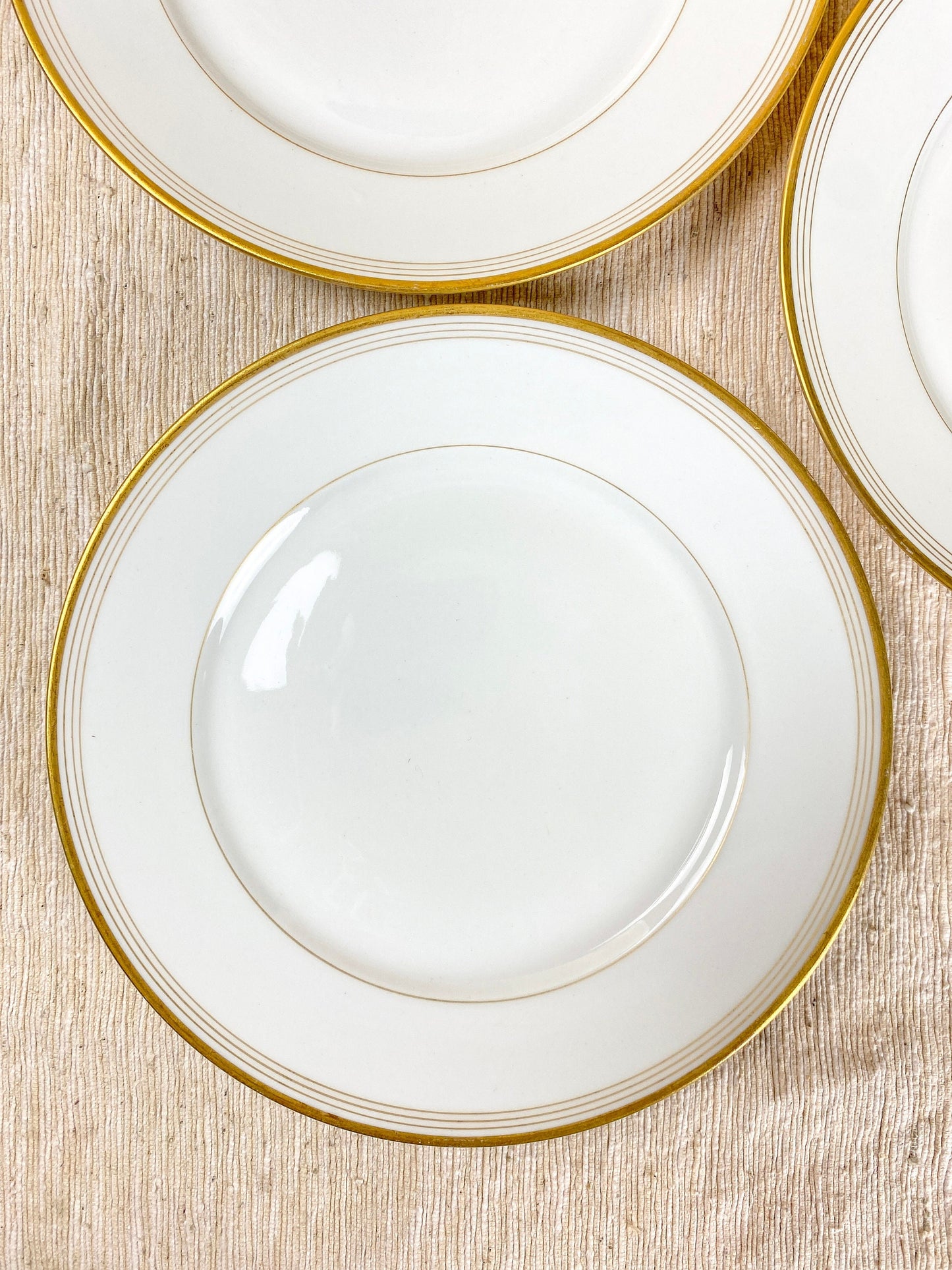 Limoges WG & Co Guerin White Antique Porcelain Plate Set