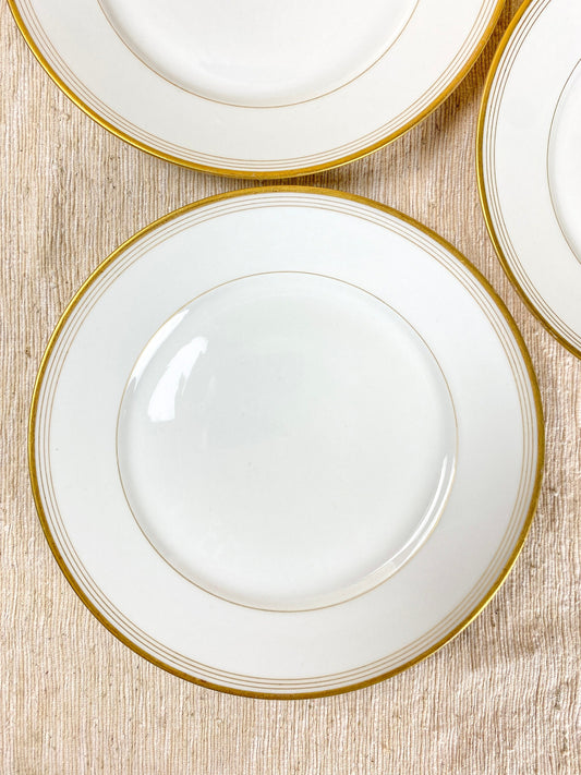 Limoges WG & Co Guerin White Antique Porcelain Plate Set