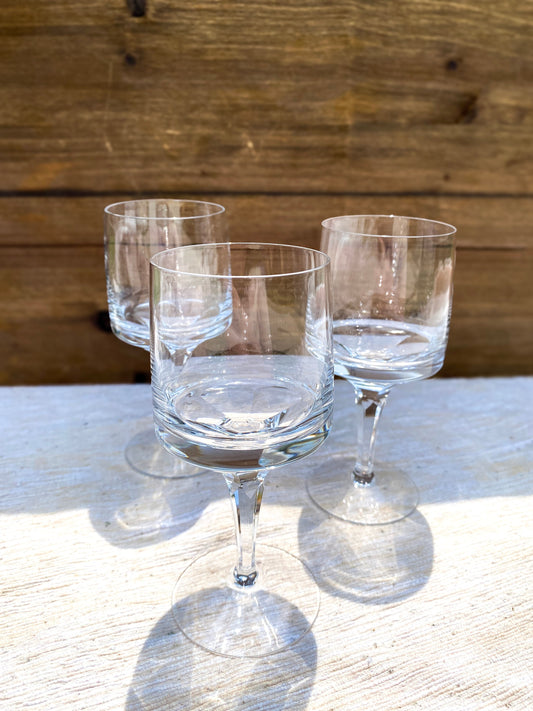 Vintage Gral Germany Set of 3 Small Wine Glasses