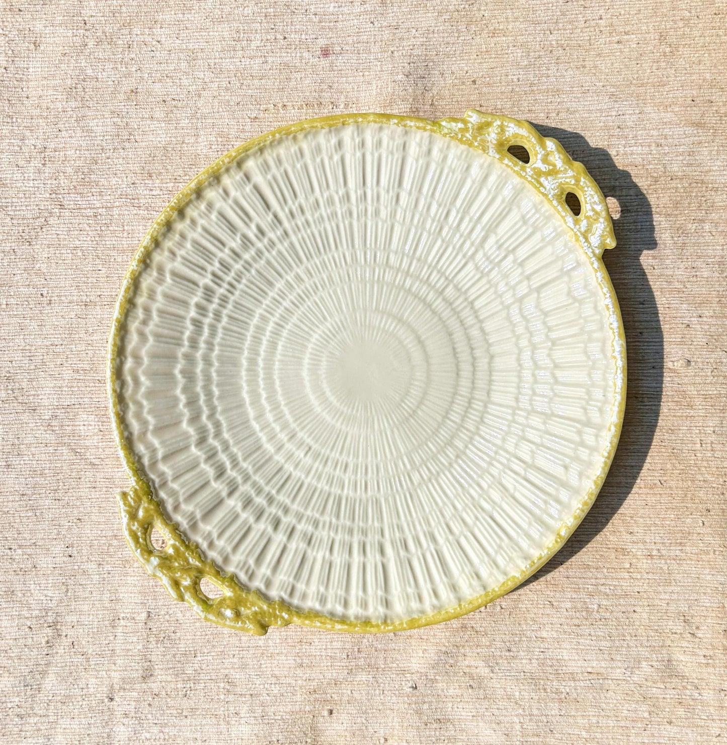 Belleek Ireland Shell Cake Platter