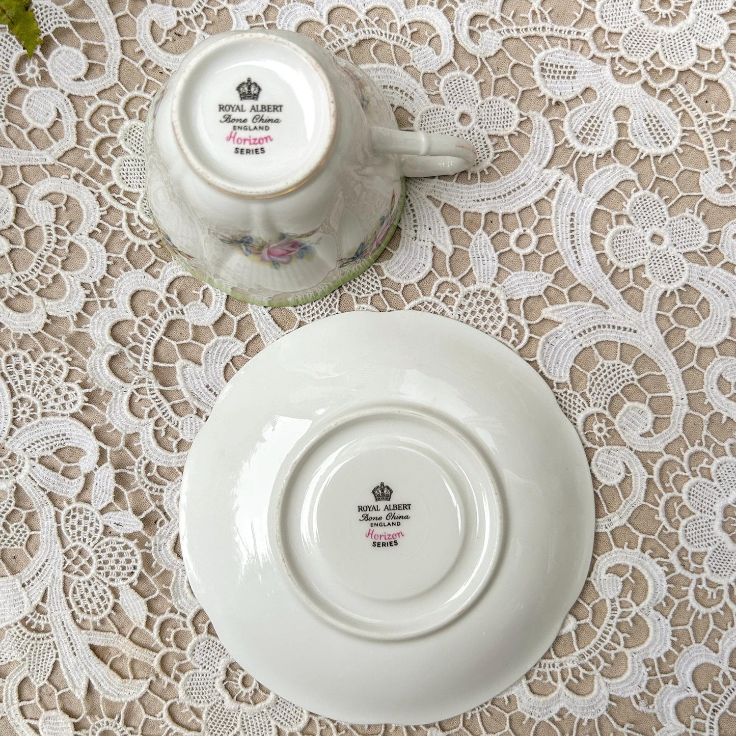 Royal Albert Dainty Horizon Series Bone China Teacup & Saucer Set