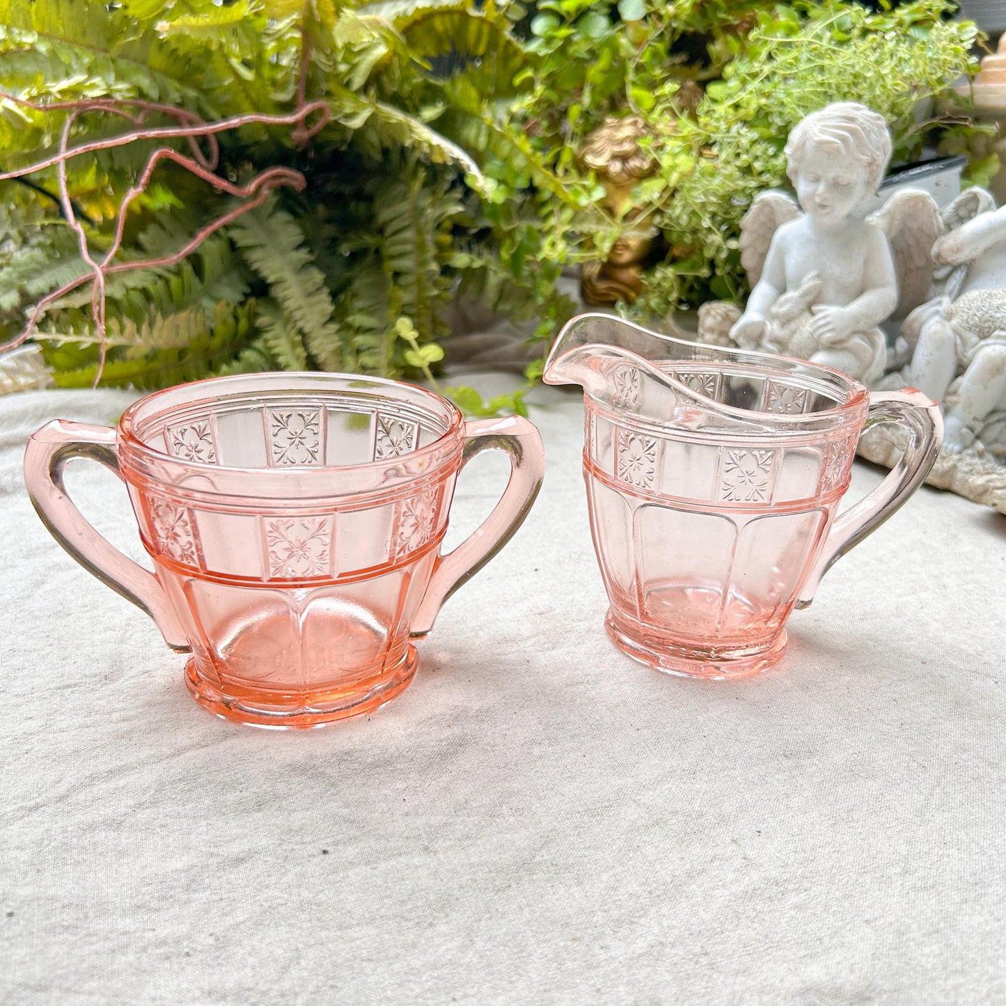 Jeanette Doric Pink Depression Glass Selection Collectable Glass