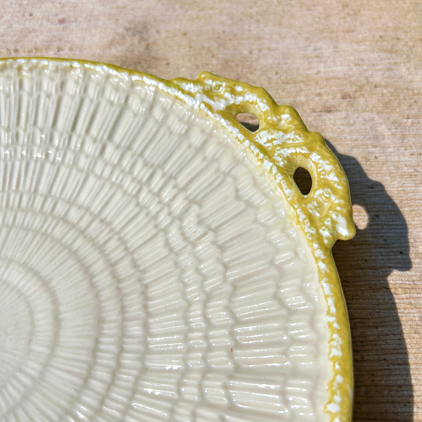 Belleek Ireland Shell Cake Platter