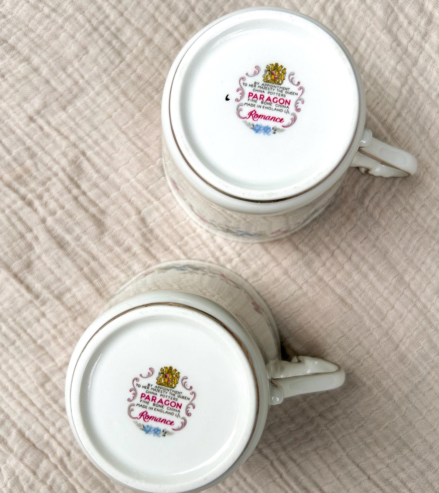 Paragon Romance Bone China Tea Mugs