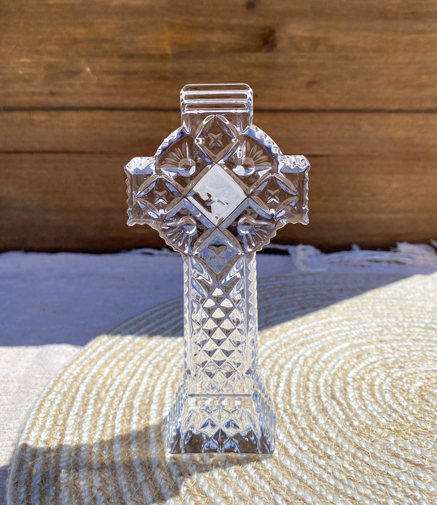 Waterford Crystal Glass Standing Cross