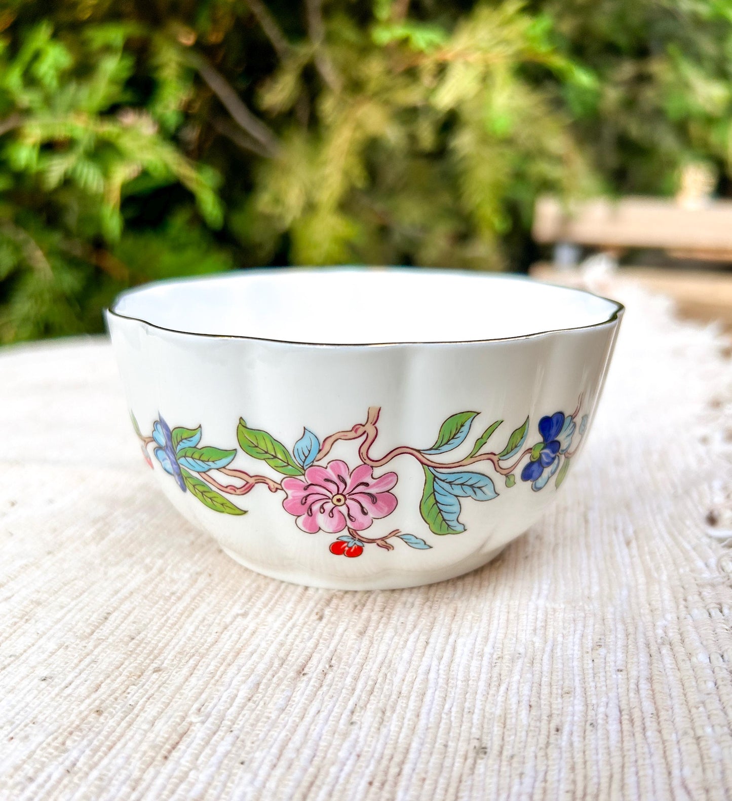 Aynsley Pembroke Bone China Clotted Cream Serving Bowl Tea Time