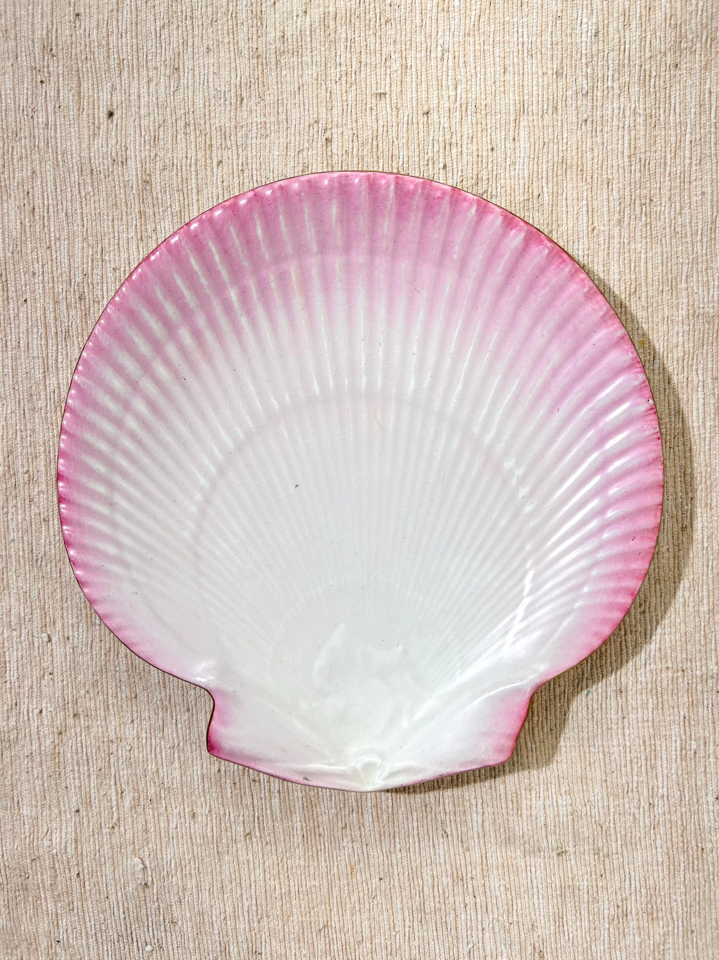 Wedgwood Pearl Shell Pink Plate Gold Gilt Antique