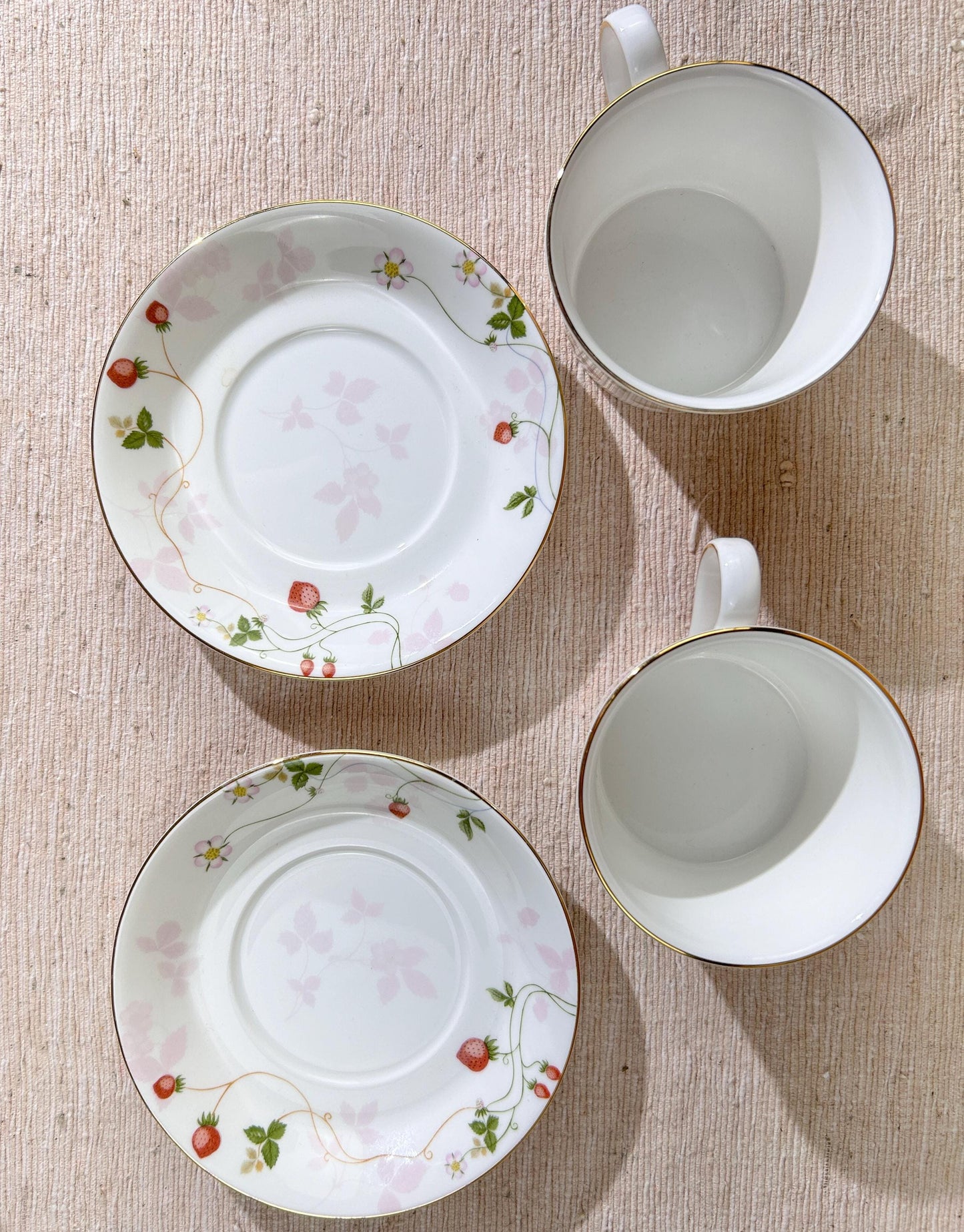 Wedgwood Wild Strawberry Coffee Cup & Saucer Pair