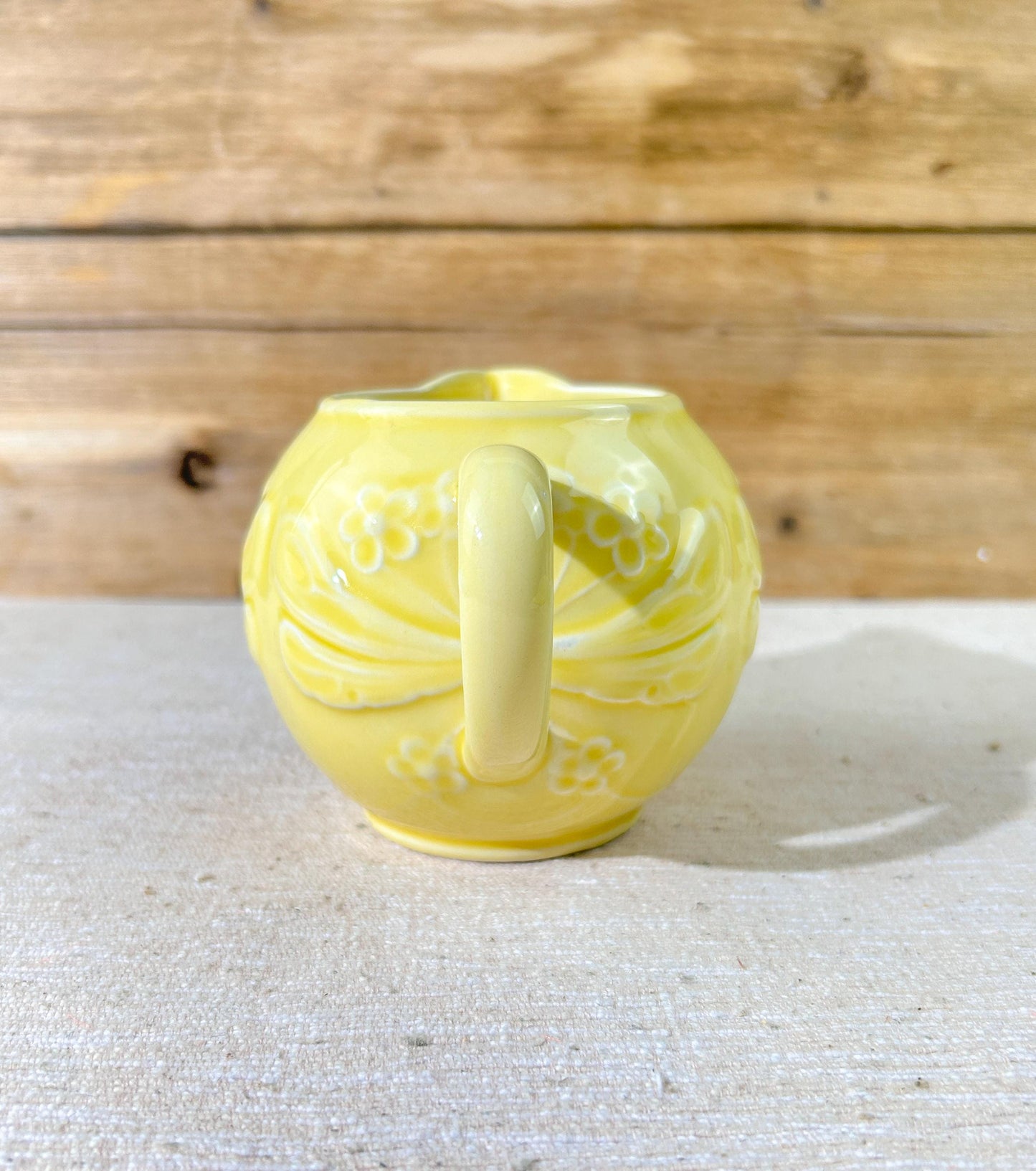 Bordallo Pinheiro Yellow Dragonfly Milk Jug Creamer