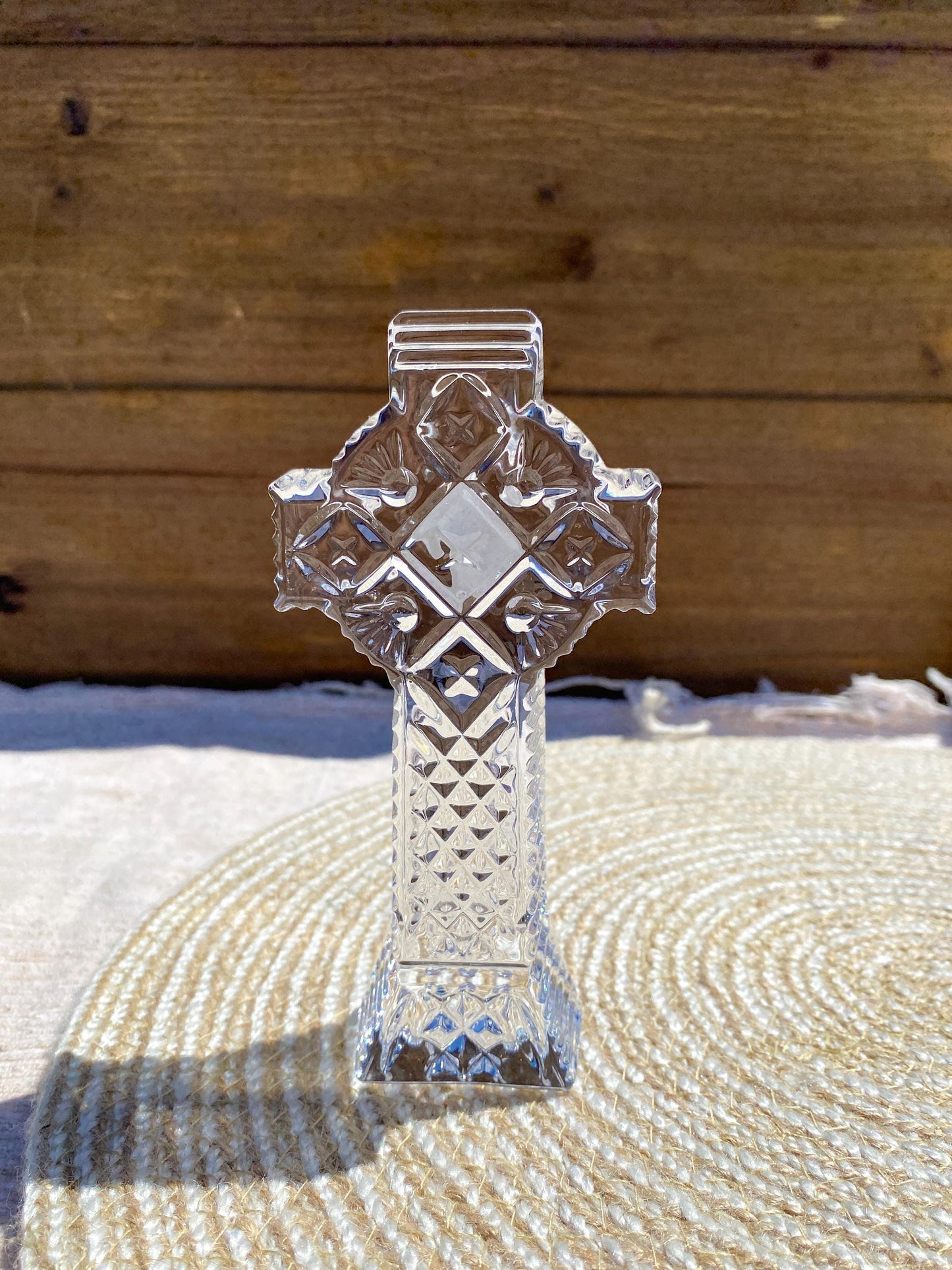 Waterford Crystal Glass Standing Cross