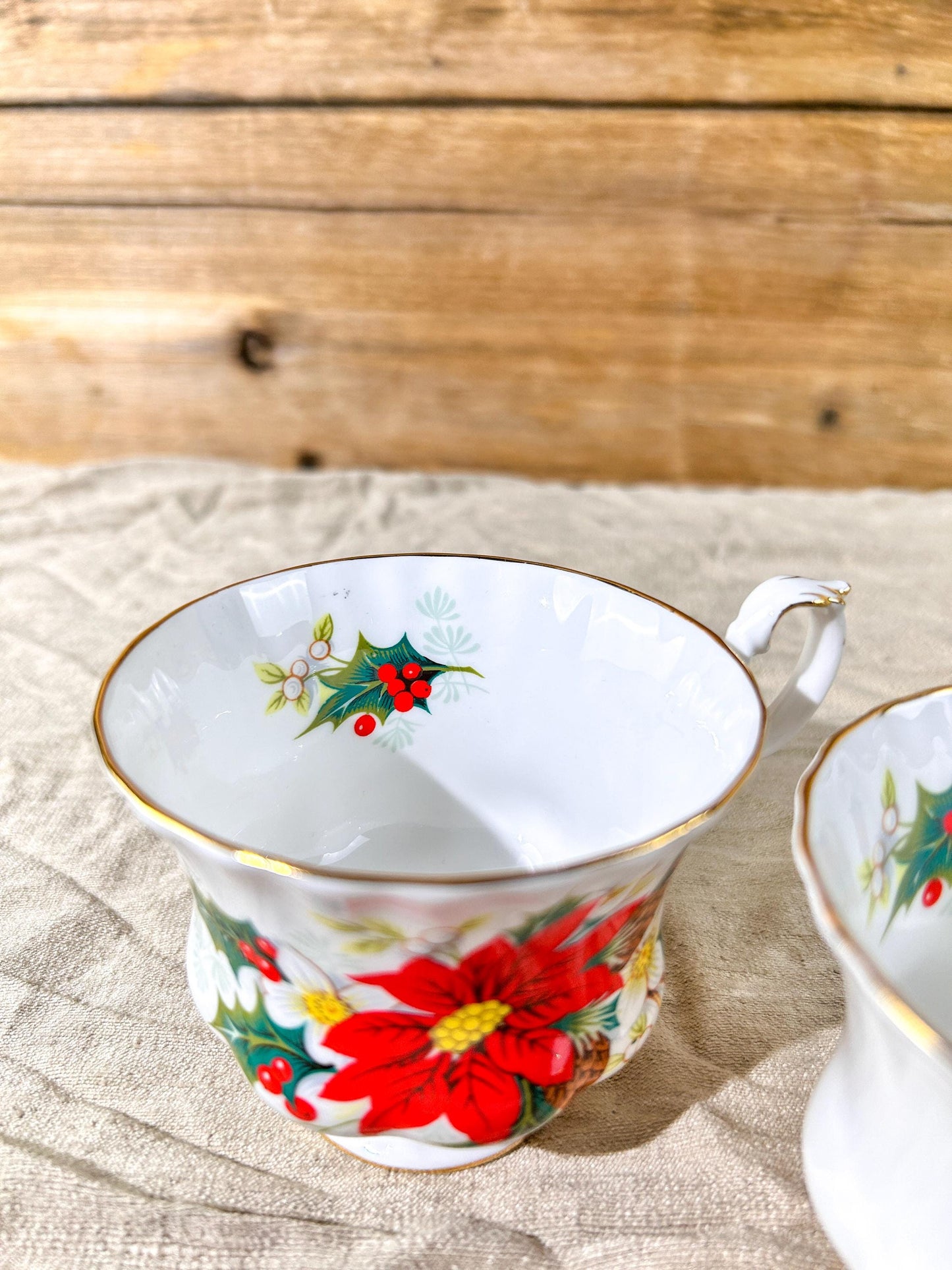 Royal Albert Yuletide Teacups Only x2