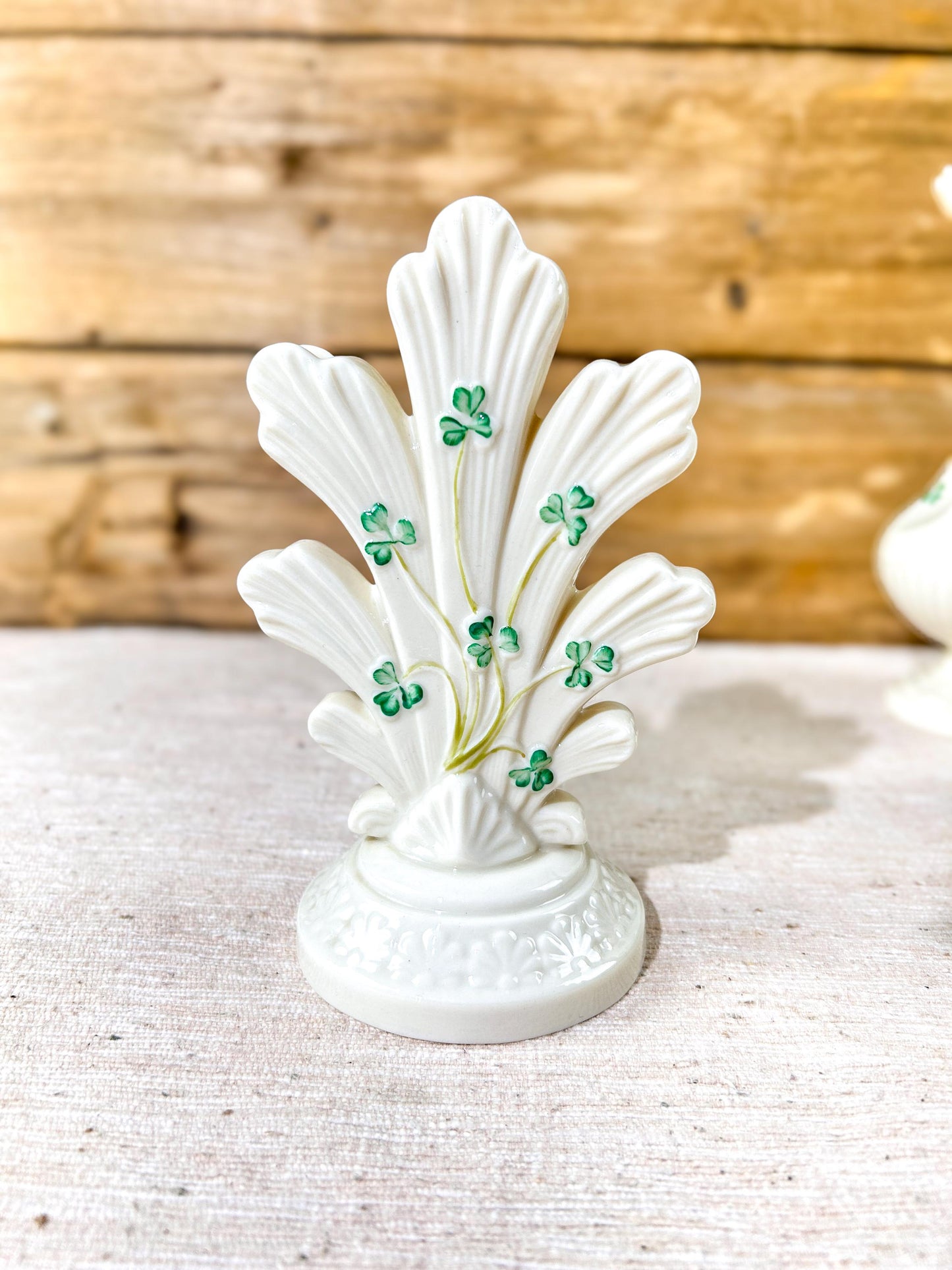 Belleek Shamrock Parian Ware Vase Selection