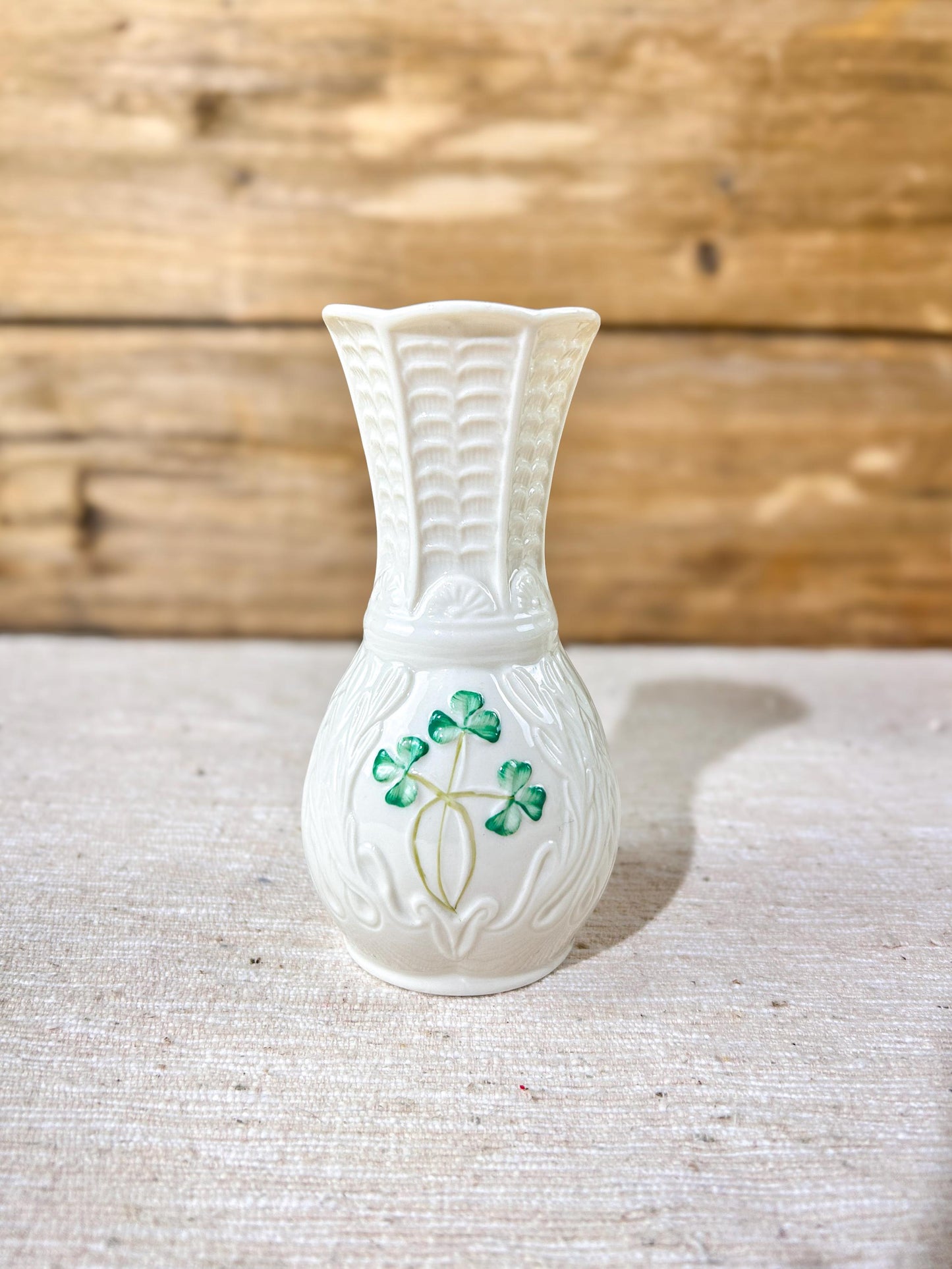 Belleek Shamrock Parian Ware Vase Selection