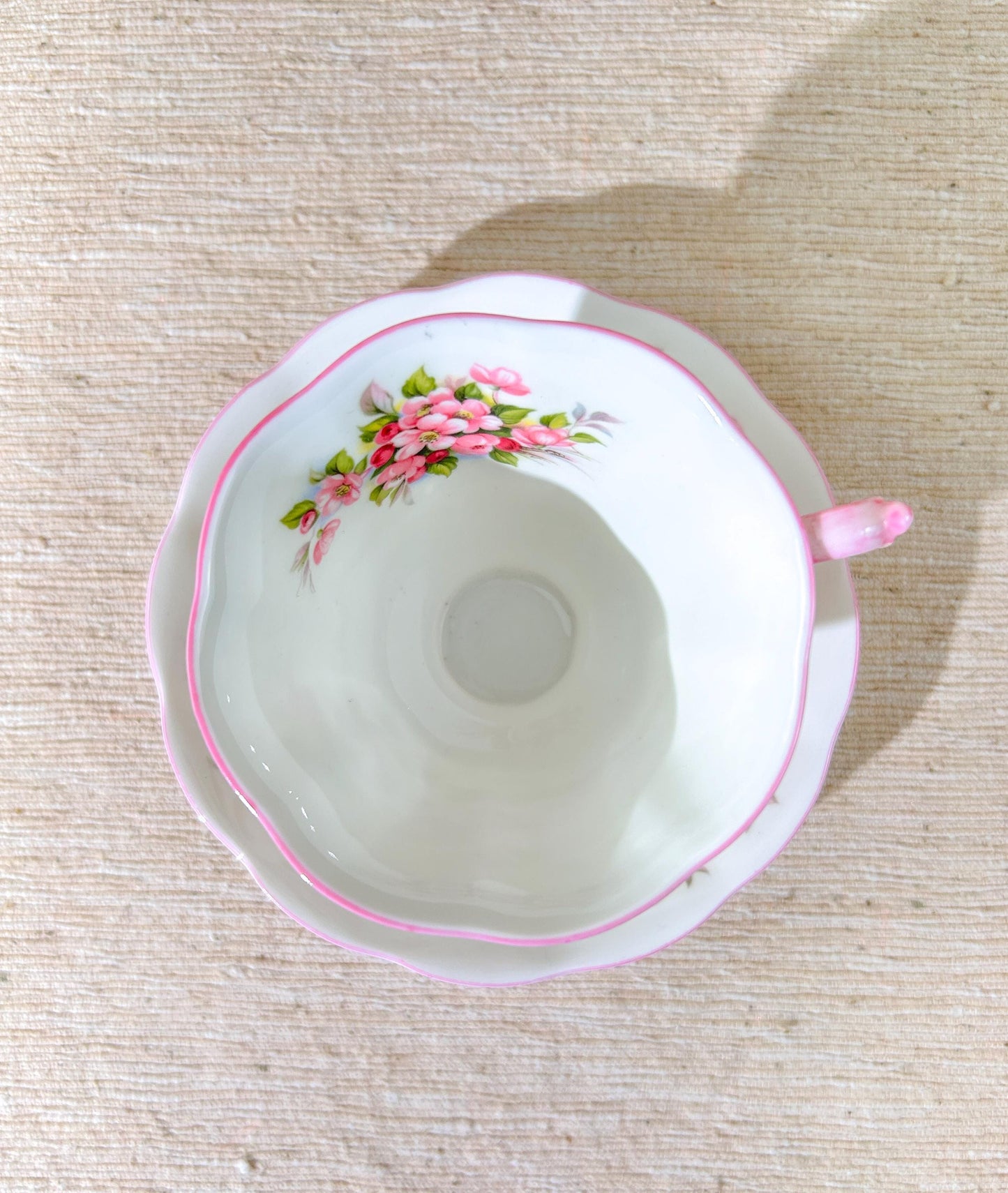 Royal Albert Blossom Time Series Apple Blossom Fine Bone China Teacup & Saucer