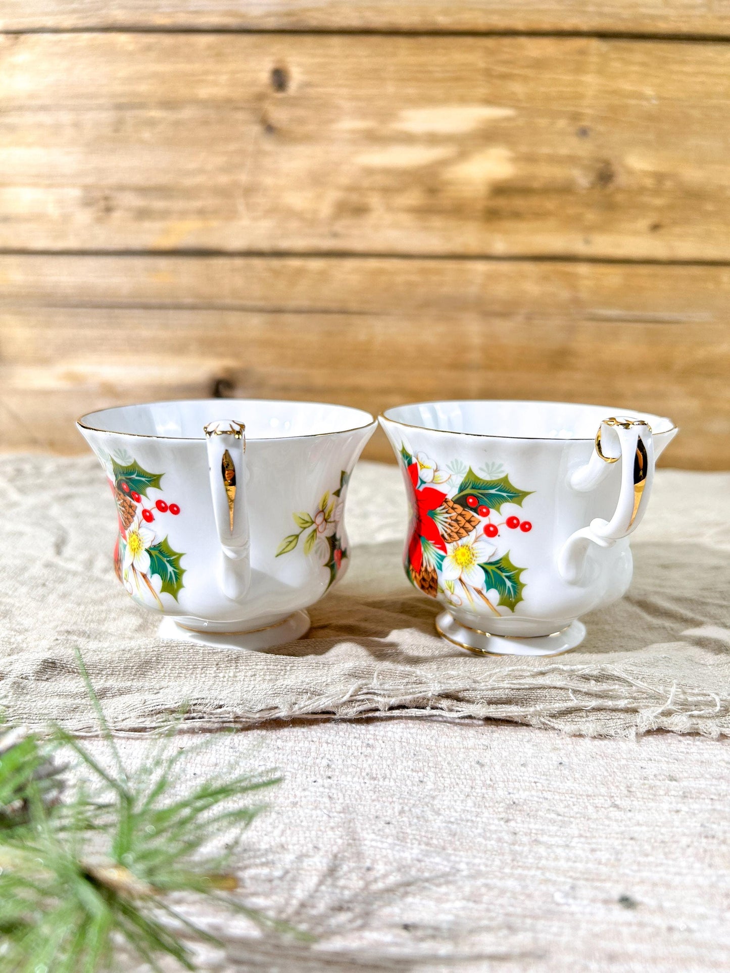 Royal Albert Yuletide Teacups Only x2