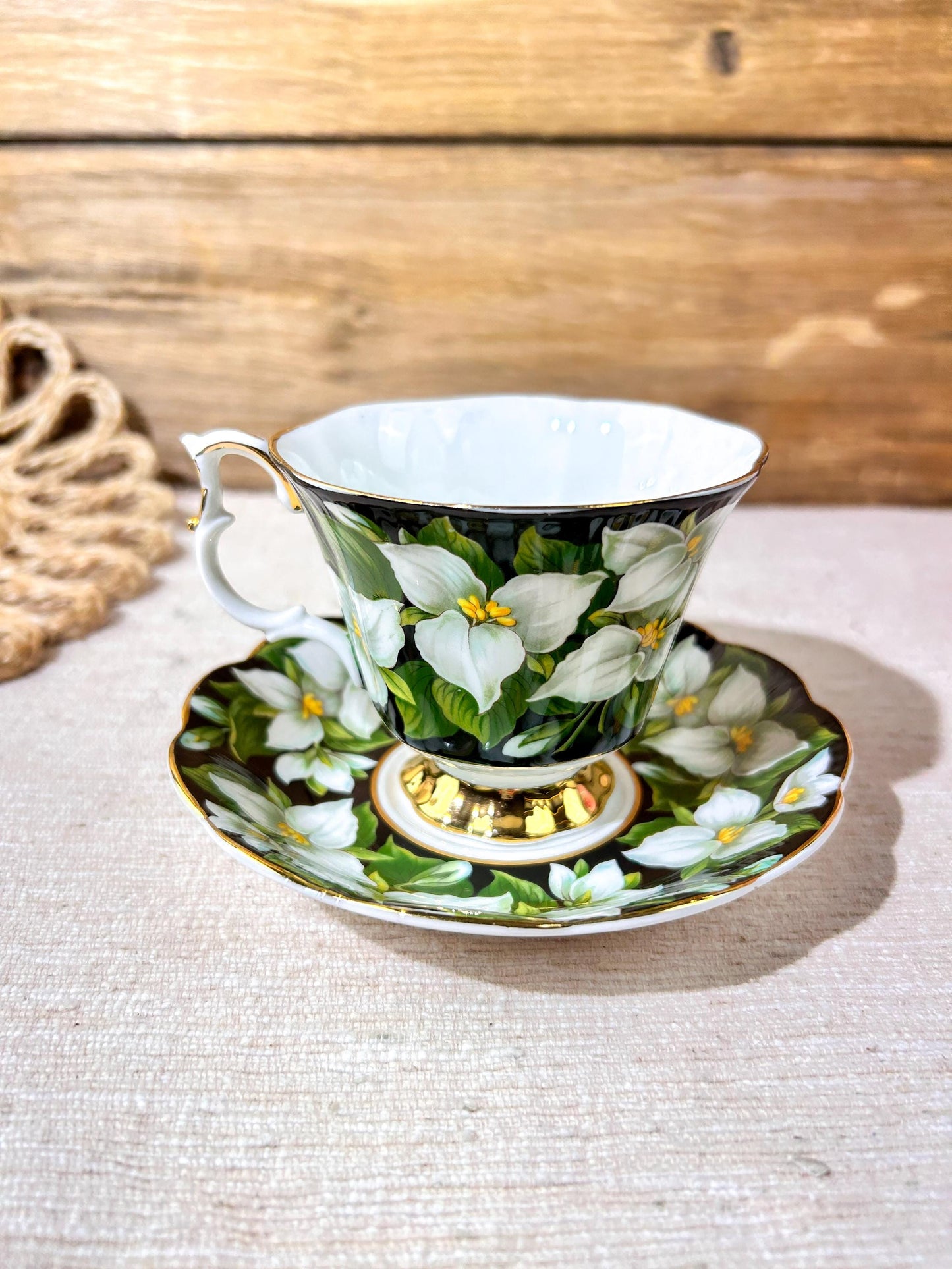 Royal Albert Provincial Flowers Trillium Teacup and Saucer