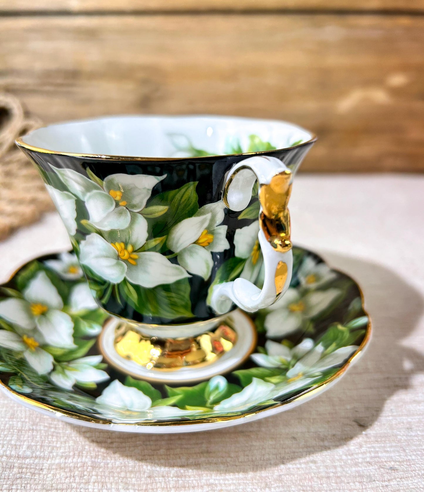 Royal Albert Provincial Flowers Trillium Teacup and Saucer