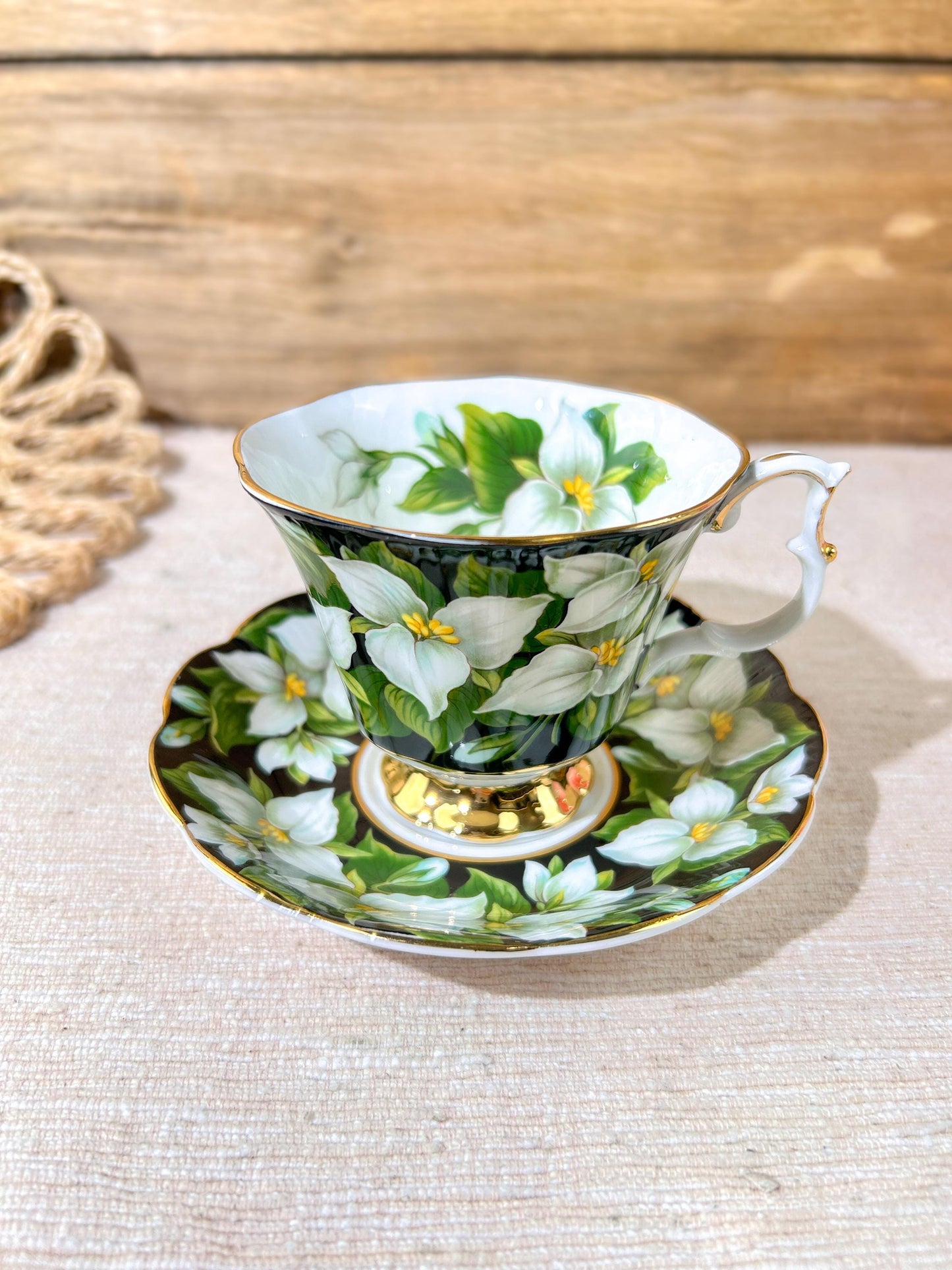 Royal Albert Provincial Flowers Trillium Teacup and Saucer