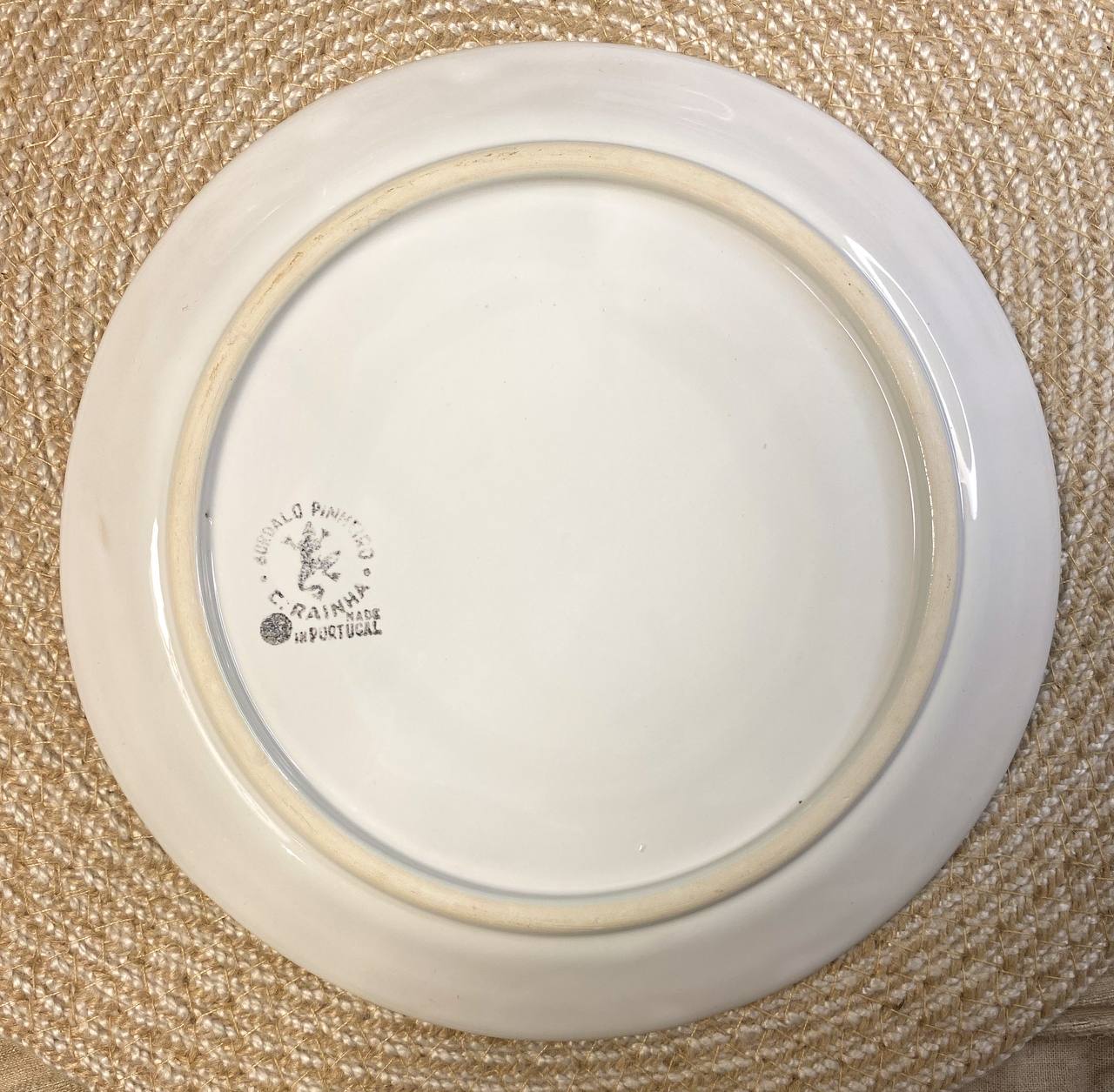 Vintage Bordallo Pinheiro C. Rainha Cauliflower Plate Made in Portugal